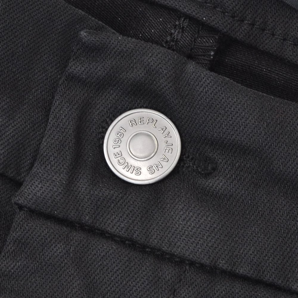 リプレイREPLAYカーゴパンツメンズストレッチパンツJAANモデルHyperflexハイパーフレックスシリーズブラック黒10.5オンススリムフィット国内正規品でらでら公式ブランド
