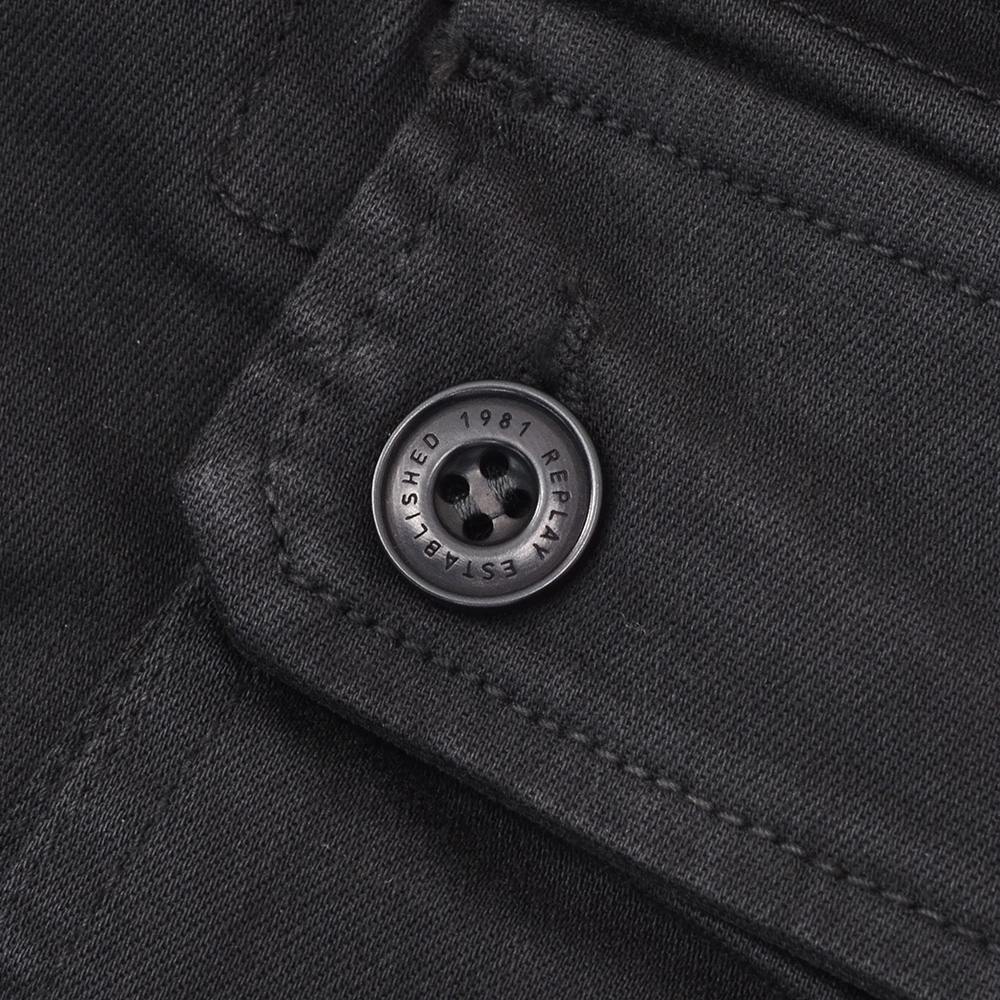 リプレイREPLAYカーゴパンツメンズストレッチパンツJAANモデルHyperflexハイパーフレックスシリーズブラック黒10.5オンススリムフィット国内正規品でらでら公式ブランド