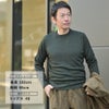 フィリッポデローレンティスFILIPPODELAURENTIISクルーネックニットメンズミドルゲージ製品染めエクストラファインメリノウールダークオリーブリブ仕様10ゲージ国内正規品でらでら公式ブランド