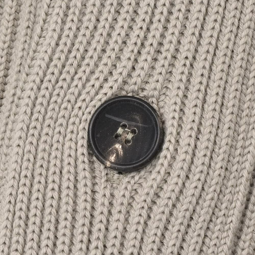 フィリッポデローレンティスFILIPPODELAURENTIISショールカラーカーディガンメンズリブ編みミドルゲージニットエクストラファインメリノウールグレージュ長袖スリムフィット7ゲージ国内正規品でらでら公式ブランド