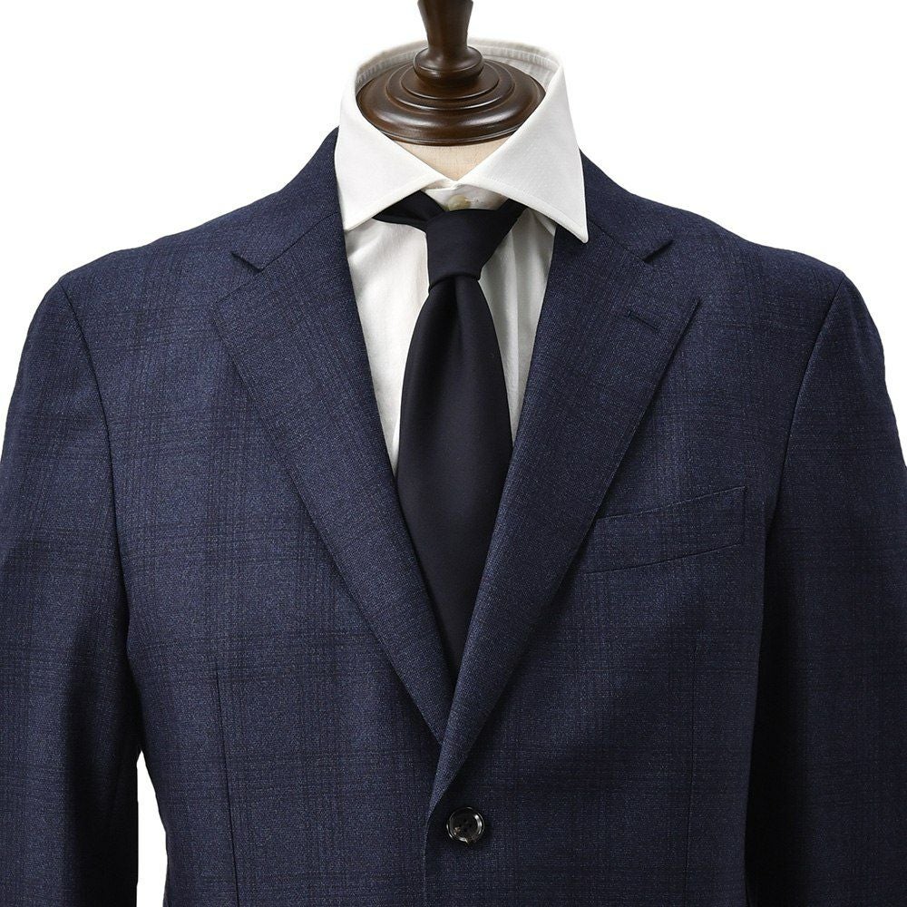 バルバBARBAネクタイメンズセッテピエゲウール100%ネイビー紺7つ折りギフトプレゼントビジネス小物イタリア製国内正規品でらでら公式ブランド