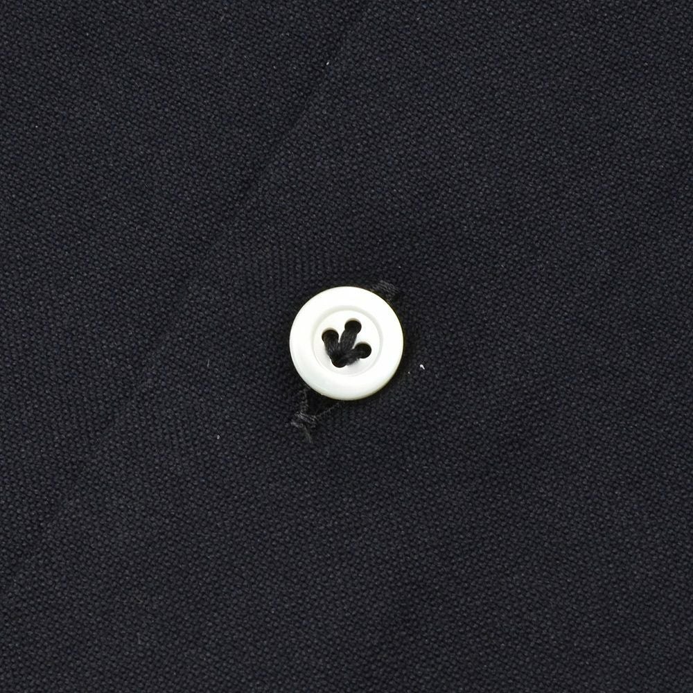 ジャンネットGIANNETTO長袖シャツメンズロイヤルオックスフォード生地スリムフィットSLIMFITブラック黒ホリゾンタル襟コットン100％イタリア製国内正規品でらでら公式ブランド