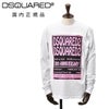 ディースクエアードDSQUARED2長袖Ｔシャツメンズクルーネックカットソーコットンジャージーホワイト白30thAnniversary記念モデルプリントデザインレギュラーフィット国内正規品でらでら公式ブランド