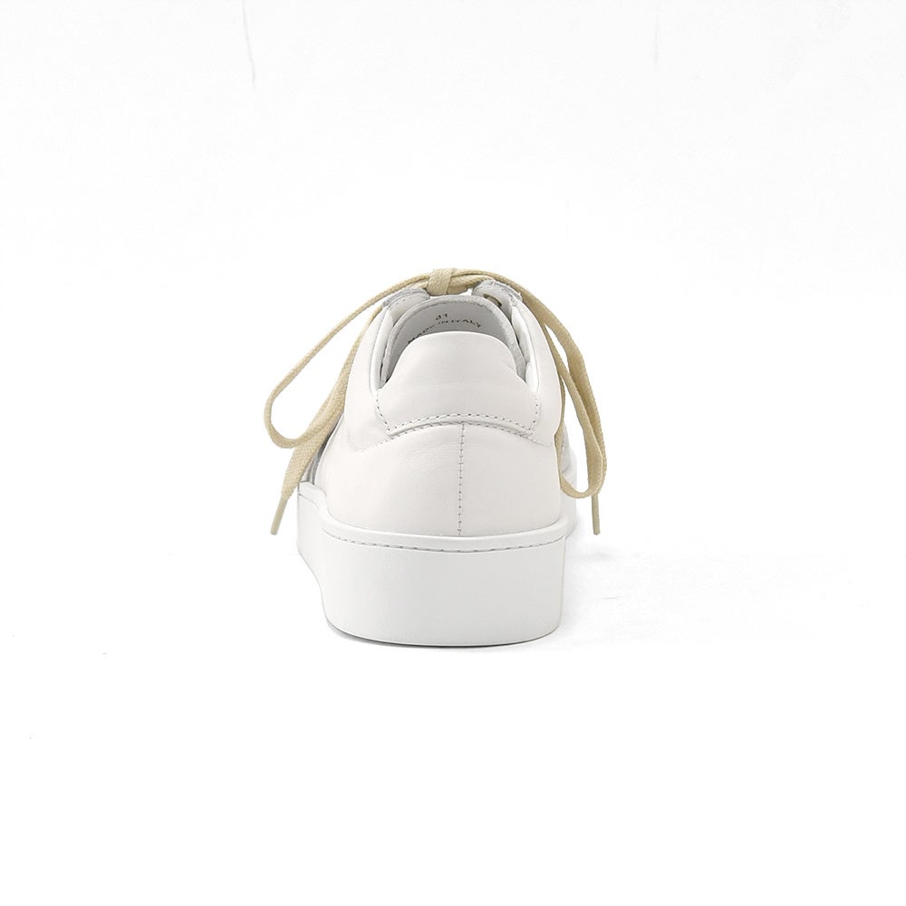 ペリーコサニーPELLICOSUNNYレザースニーカーメンズレースアップシューズM009モデルゴートレザーホワイト白ジャーマントレーナーTRAVISトラヴィスソール国内正規品でらでら公式ブランド