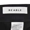 ビーエイブルBEABLEイージーパンツメンズRICCARDOリッカルドストレッチナイロンブラック黒1プリーツジップフライ国内正規品でらでら公式ブランド