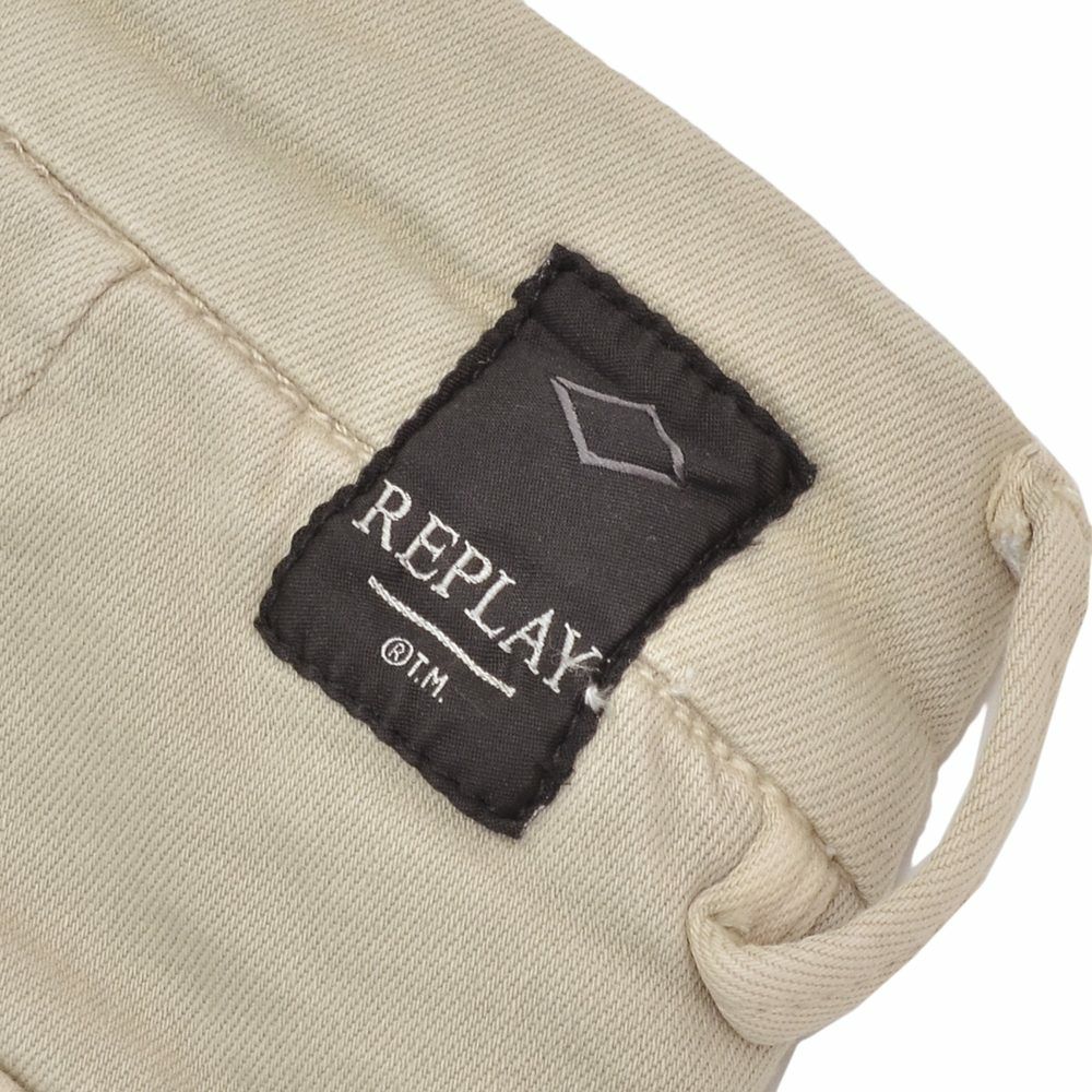 リプレイREPLAYカーゴパンツメンズストレッチパンツJAANモデルHyperflexハイパーフレックスシリーズグレージュ10.5オンススリムフィット国内正規品でらでら公式ブランド