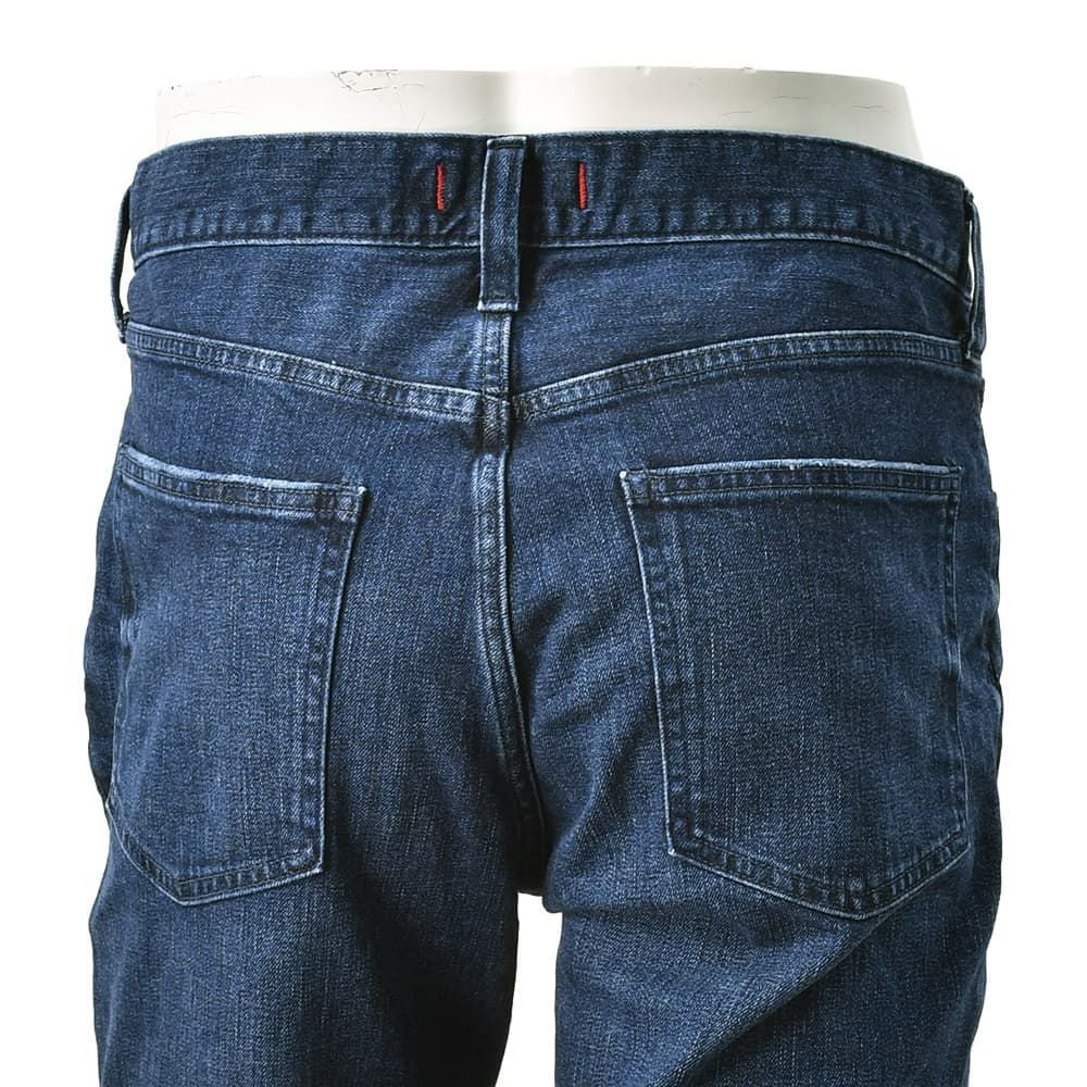 レッドカードトーキョーREDCARDTOKYOデニムパンツメンズストレートジーンズ当店別注モデルRhythmStraightリズムストレートインディゴウォッシュ製品染めオリジナルロゴでらでら公式ブランド