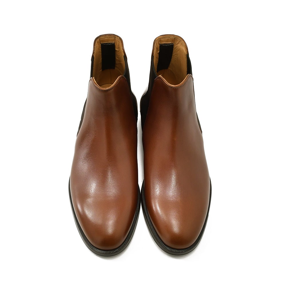 ボードインアンドランジBAUDOIN&LANGEサイドゴアブーツメンズチェルシーブーツWallBootsブラウン茶カーフレザーラバーグリップレザーソール国内正規品でらでら公式ブランド
