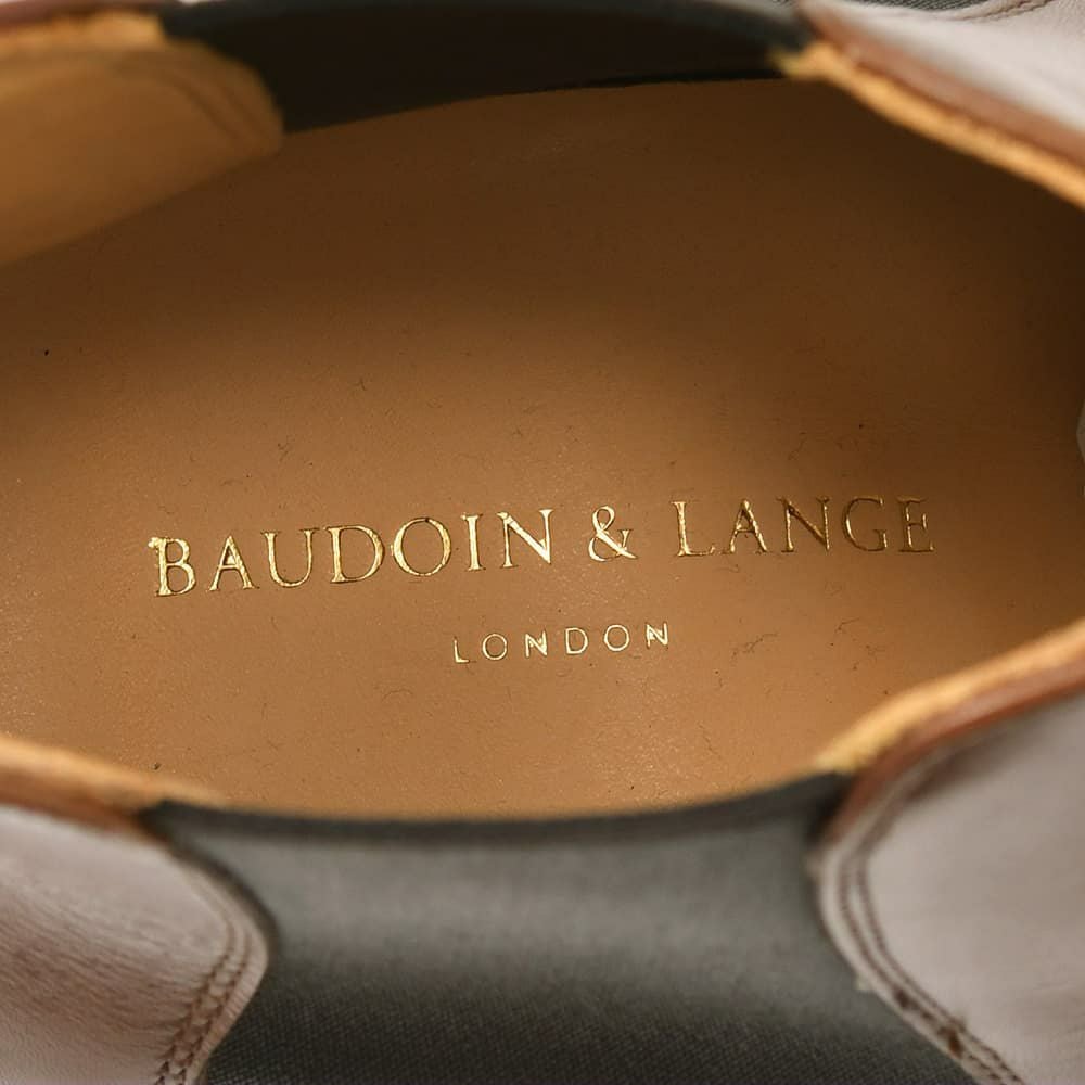 ボードインアンドランジBAUDOIN&LANGEサイドゴアブーツメンズチェルシーブーツWallBootsブラウン茶カーフレザーラバーグリップレザーソール国内正規品でらでら公式ブランド