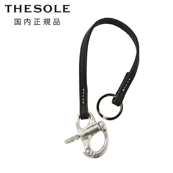 ザソールTHESOLEレザーキーホルダーメンズウォレットチェーンAPPESIブラック黒トリヨン・モーリスメタルパーツバッグアクセサリープレゼント国内正規品でらでら公式ブランド