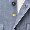 ジャンネットGIANNETTOサファリシャツメンズ長袖シャツALPHAモデルコットンシャンブレーブルーウォッシュリラックスシルエットイタリア製国内正規品でらでら公式ブランド
