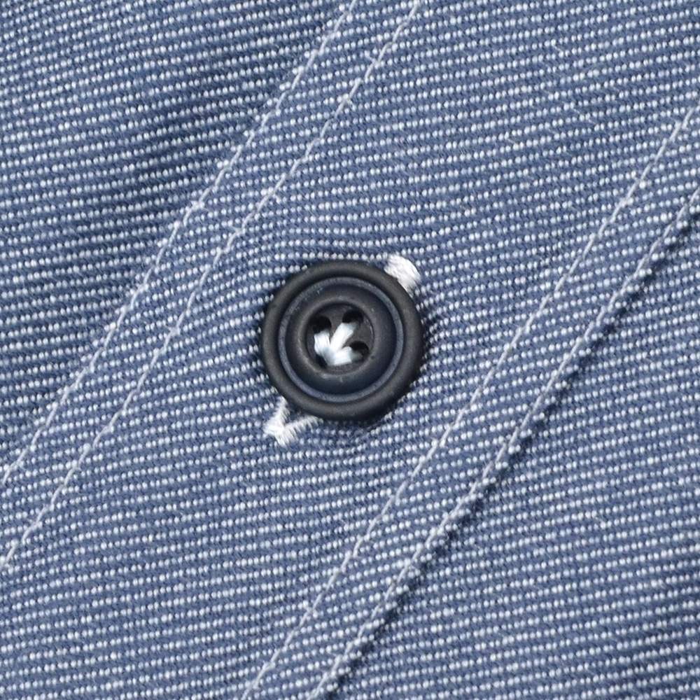 ジャンネットGIANNETTOサファリシャツメンズ長袖シャツALPHAモデルコットンシャンブレーブルーウォッシュリラックスシルエットイタリア製国内正規品でらでら公式ブランド