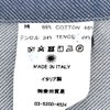 ジャンネットGIANNETTOサファリシャツメンズ長袖シャツALPHAモデルコットンシャンブレーブルーウォッシュリラックスシルエットイタリア製国内正規品でらでら公式ブランド
