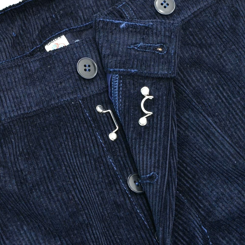 ルトラヴァイユールガリスLETRAVAILLEURGALLICEワークパンツメンズコーデュロイパンツLEPANTALONコットンリネンネイビー紺バックアジャスタールーズシルエット国内正規品でらでら公式ブランド
