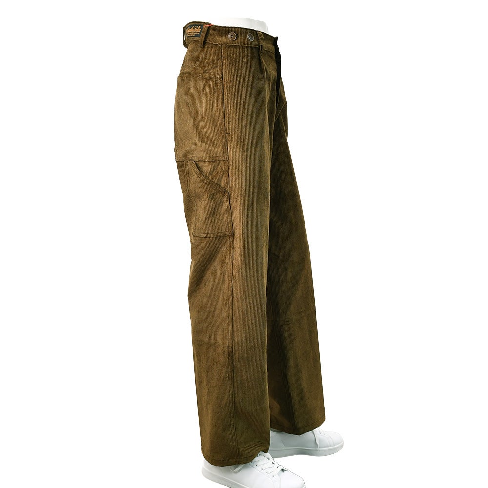 ルトラヴァイユールガリスLETRAVAILLEURGALLICEワークパンツメンズコーデュロイパンツLEPANTALONコットンリネンブラウン茶バックアジャスタールーズシルエット国内正規品でらでら公式ブランド