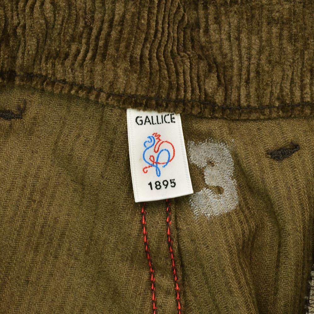 ルトラヴァイユールガリスLETRAVAILLEURGALLICEワークパンツメンズコーデュロイパンツLEPANTALONコットンリネンブラウン茶バックアジャスタールーズシルエット国内正規品でらでら公式ブランド
