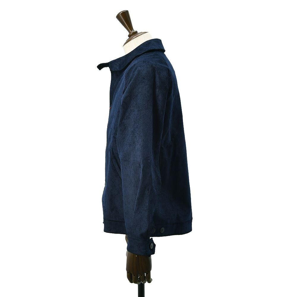 ルトラヴァイユールガリスLETRAVAILLEURGALLICEワークジャケットメンズコーデュロイブルゾンLEBLOUSONRAIEコットンリネンネイビー紺ラグランスリーブ裾アジャスター国内正規品でらでら公式ブランド