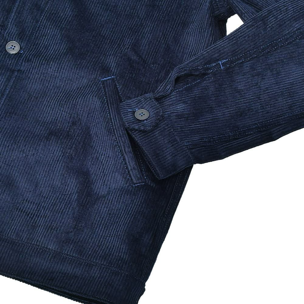 ルトラヴァイユールガリスLETRAVAILLEURGALLICEワークジャケットメンズコーデュロイブルゾンLEBLOUSONRAIEコットンリネンネイビー紺ラグランスリーブ裾アジャスター国内正規品でらでら公式ブランド