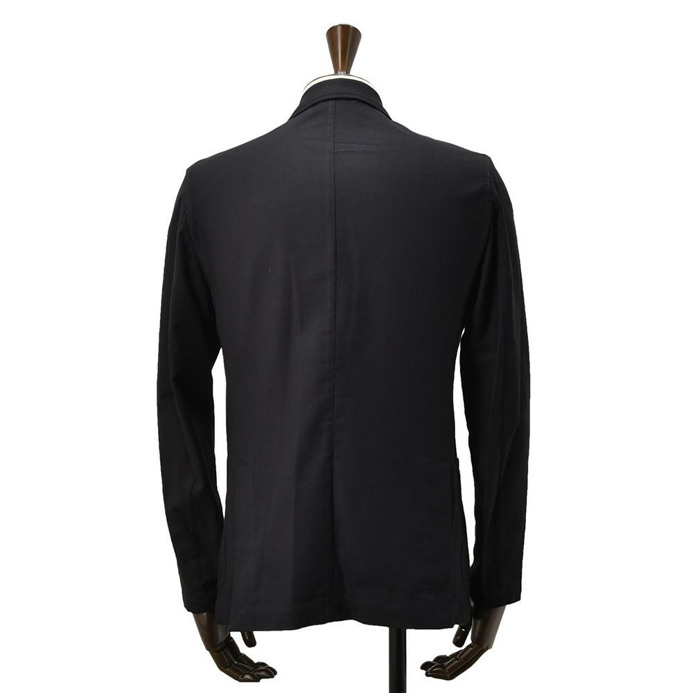 ジャンネットGIANNETTOシャツジャケットメンズCORALLOコラッロシリーズコットンツイル生地ブラック黒シングル2つ釦背抜き仕様イタリア製国内正規品でらでら公式ブランド