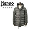 【ファイナルクリアランス20】ヘルノHERNOM-65型ダウンコートメンズダウンジャケットPI0191UPOLAR-TECHポーラテックナイロンシャモニーグレーフーディーアウター撥水国内正規品でらでら公式ブランド
