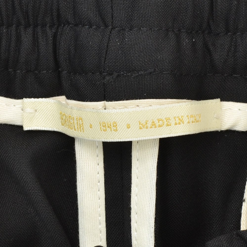 ブリリアBRIGLIA1949イージースラックスメンズサマーウールパンツウィンブルドンWIMBLEDONSアクティブメリノウールブラック黒テーパードシルエットゴムシャーリング仕様国内正規品でらでら公式ブランド
