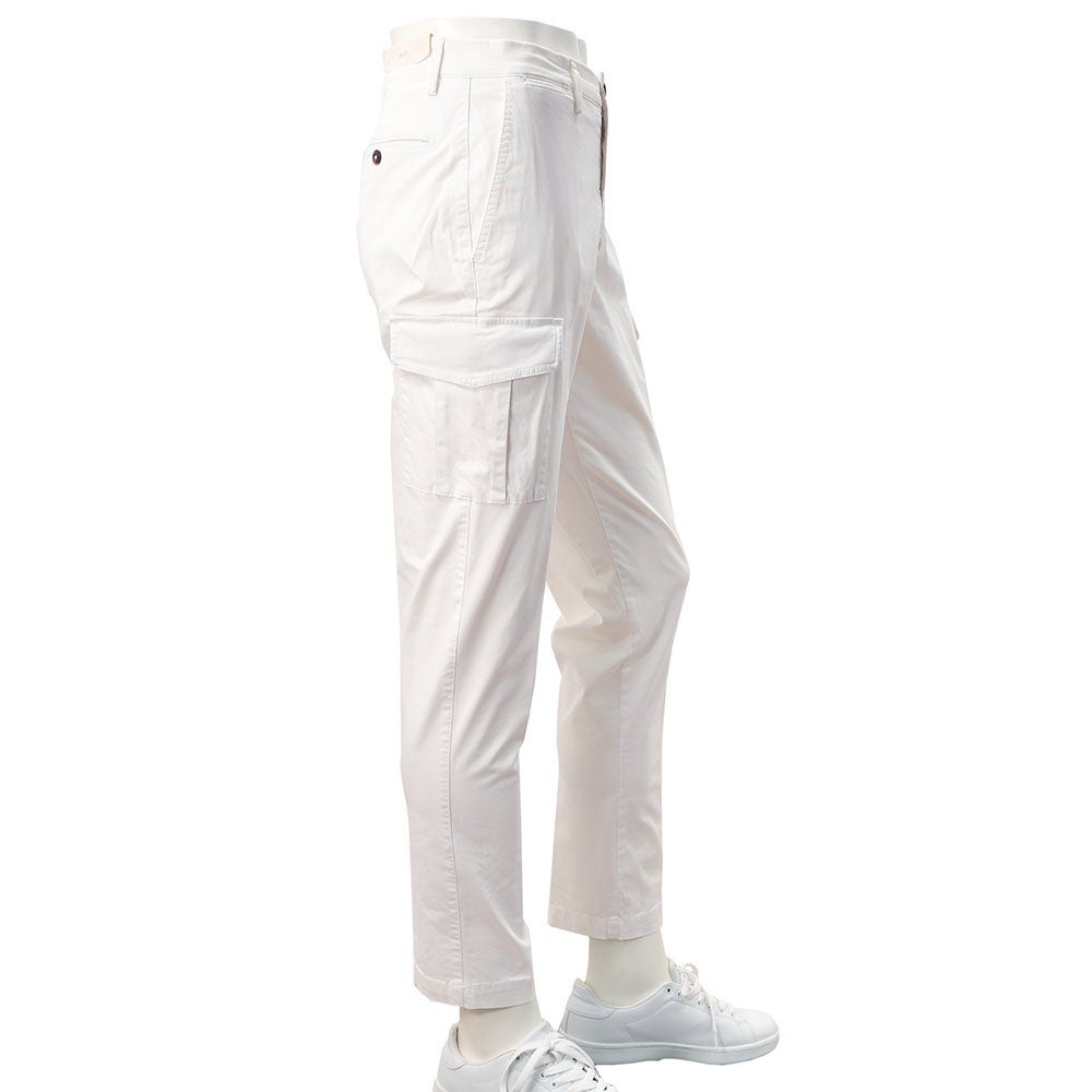 ブリリアBRIGLIA1949カーゴパンツメンズコットンパンツアンナポリスANNAPOLISストレッチコットンホワイト白テーパードシルエットノープリーツ仕様国内正規品でらでら公式ブランド