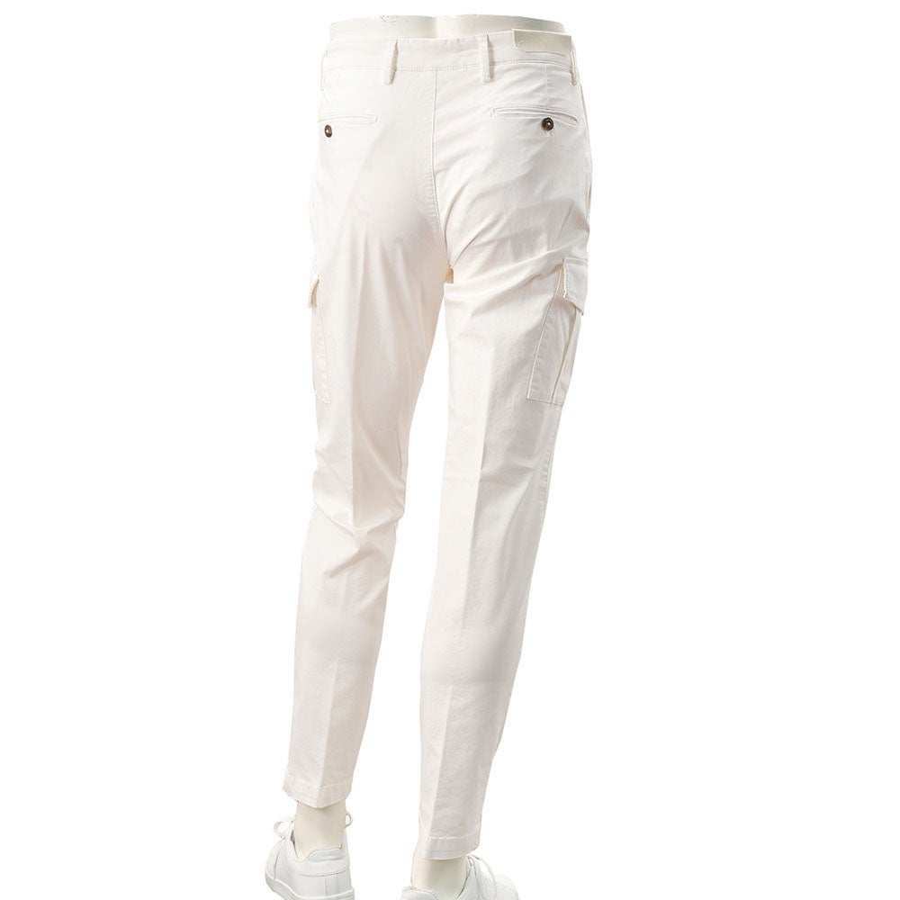 ブリリアBRIGLIA1949カーゴパンツメンズコットンパンツアンナポリスANNAPOLISストレッチコットンホワイト白テーパードシルエットノープリーツ仕様国内正規品でらでら公式ブランド