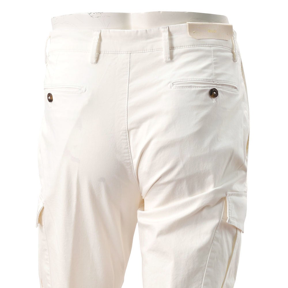 ブリリアBRIGLIA1949カーゴパンツメンズコットンパンツアンナポリスANNAPOLISストレッチコットンホワイト白テーパードシルエットノープリーツ仕様国内正規品でらでら公式ブランド