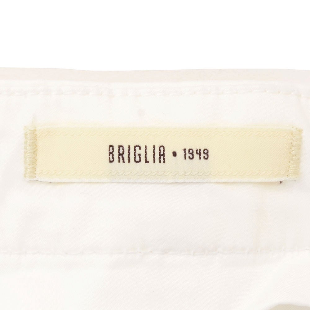 ブリリアBRIGLIA1949カーゴパンツメンズコットンパンツアンナポリスANNAPOLISストレッチコットンホワイト白テーパードシルエットノープリーツ仕様国内正規品でらでら公式ブランド