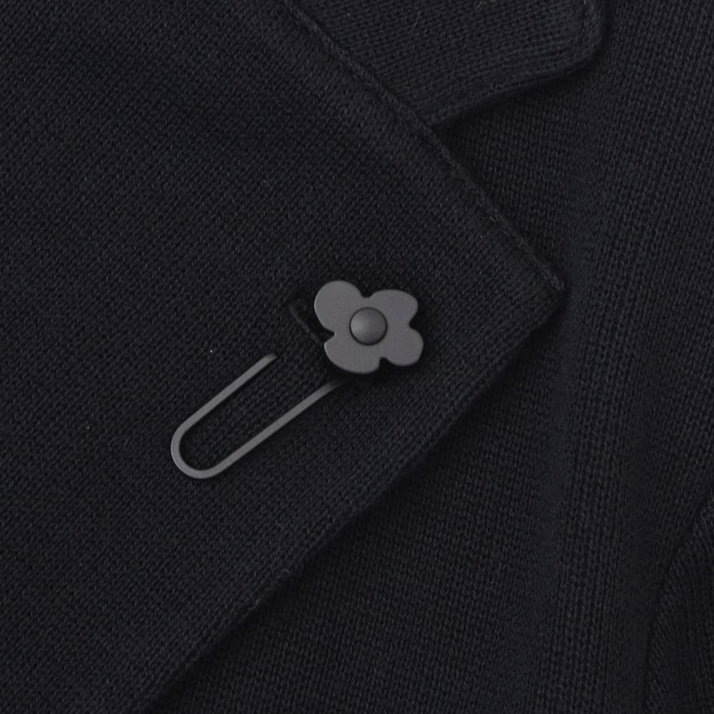 ラルディーニLARDINIニットジャケットメンズ2つ釦シングルフロントCNCJLJM56コットン100%ミラノリブブラック黒カーディガンブート二エール付国内正規品でらでら公式ブランド