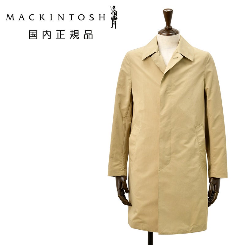 マッキントッシュMACKINTOSHステンカラーコートメンズスプリングコートダンケルドDUNKELDSS撥水ポリエステルベージュ軽量国内正規品でらでら公式ブランド