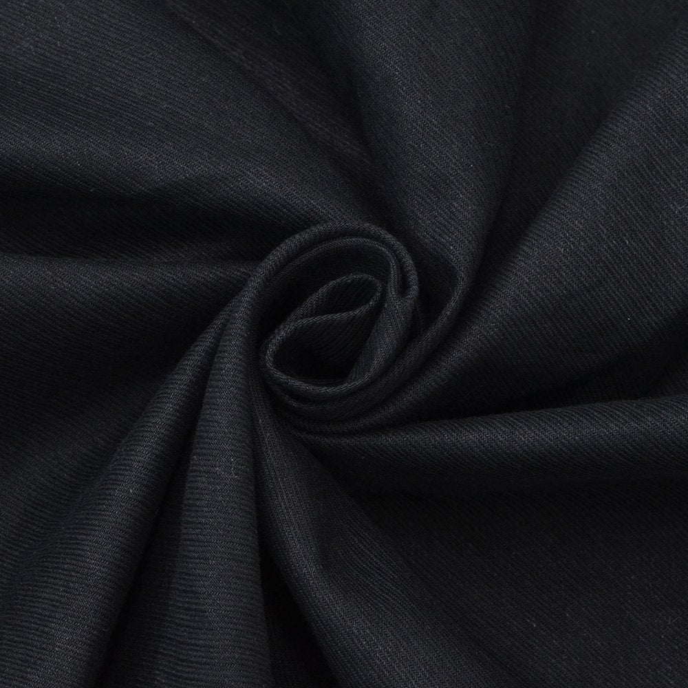 リプレイREPLAYシャツブルゾンメンズシャツアウターリネンコットンツイルブラック黒左袖ブランドワッペン胸ポケット付きルーズフィット国内正規品でらでら公式ブランド