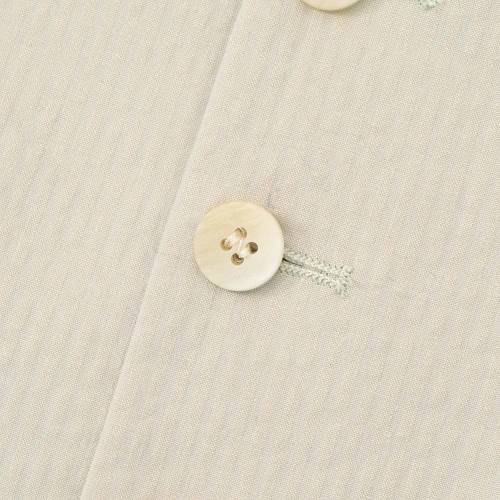 ジャンネットGIANNETTOシングルジレメンズベストGILETシアサッカー生地ライトグレー軽量総裏地同素材チーフ付属イタリア製国内正規品でらでら公式ブランド