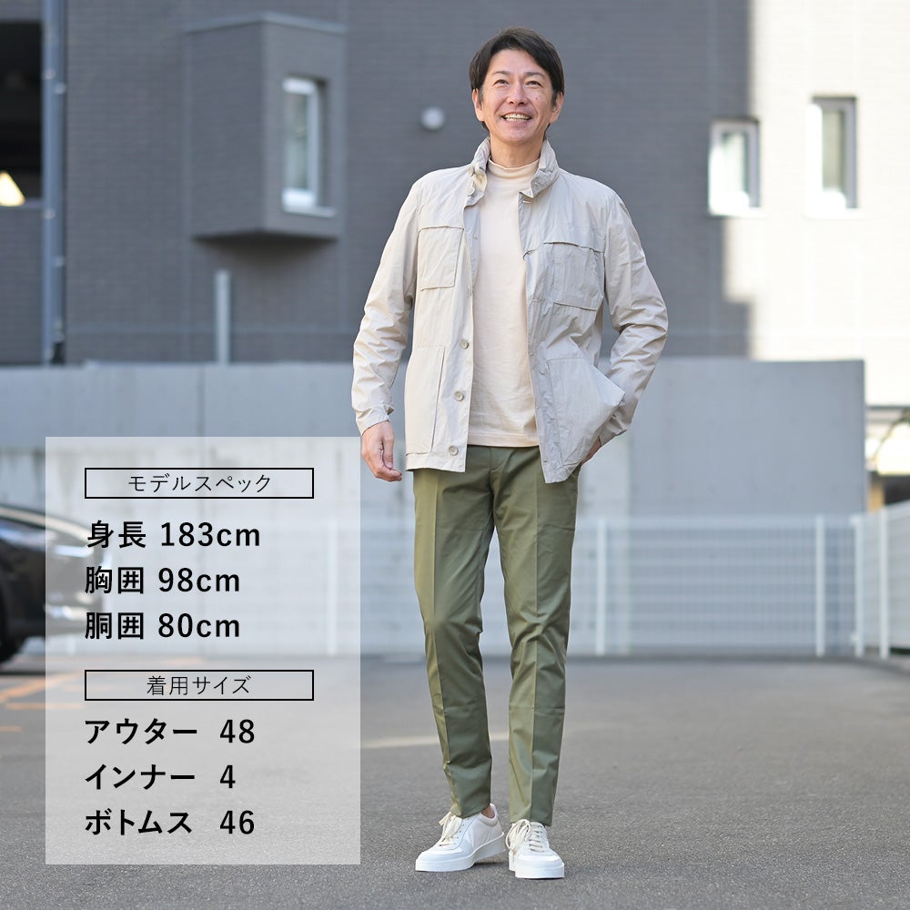 ベルウィッチBERWICHチノスラックスメンズコットンパンツJMORELLOモレッロ当店別注セージグリーンノープリーツ先染めコットンツイル生地スリムテーパード薄手仕様国内正規品でらでら公式ブランド