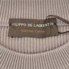 フィリッポデローレンティスFILIPPODELAURENTIISクルーネックニットメンズリブ編みニットSublimeCottonサブライムコットングレージュ12ゲージラグランスリーブ国内正規品でらでら公式ブランド