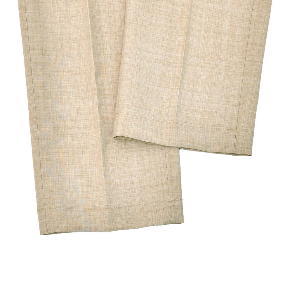 ベルウィッチBERWICHスラックスメンズサマーウールパンツBERTOベルトテクノウール生地サンドベージュ1プリーツシャーリング仕様サイドアジャスター釦国内正規品でらでら公式ブランド