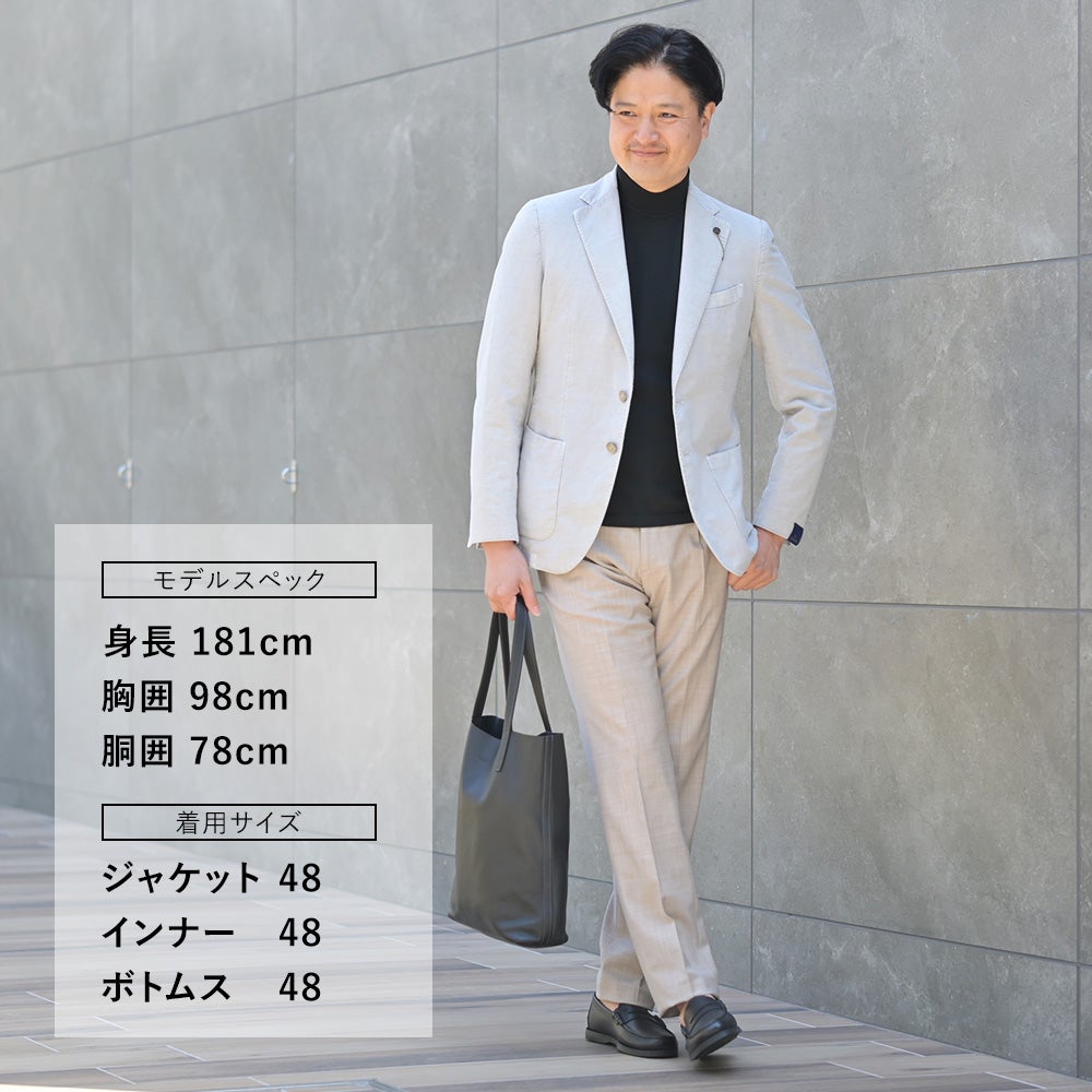 ベルウィッチBERWICHスラックスメンズサマーウールパンツBERTOベルトテクノウール生地サンドベージュ1プリーツシャーリング仕様サイドアジャスター釦国内正規品でらでら公式ブランド