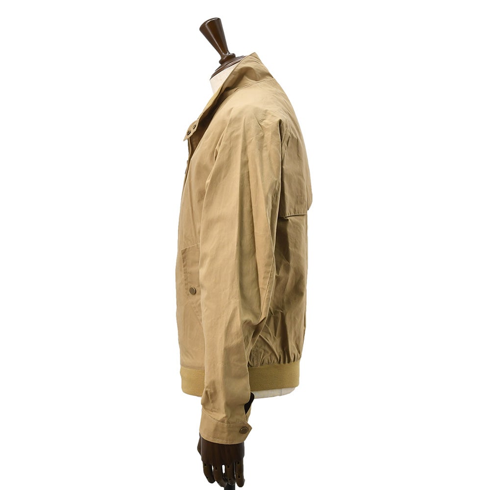 リンペルメアビレl'impermeabileスタンドカラーブルゾンメンズフライトジャケットFURIOワックスコットン生地ベージュラグランスリーブ撥水春アウター国内正規品でらでら公式ブランド