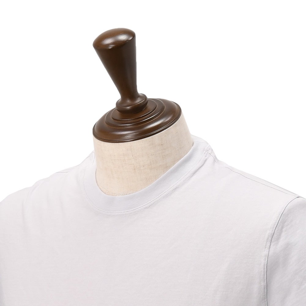 ザノーネZANONE半袖Tシャツメンズクルーネックカットソーアイスコットンicecottonアイスグレークレープ織りスリムフィット815214-ZG380ショートスリーブ国内正規品でらでら公式ブランド