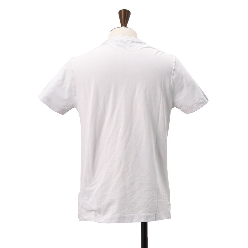 ザノーネZANONE半袖Tシャツメンズクルーネックカットソーアイスコットンicecottonアイスグレークレープ織りスリムフィット815214-ZG380ショートスリーブ国内正規品でらでら公式ブランド