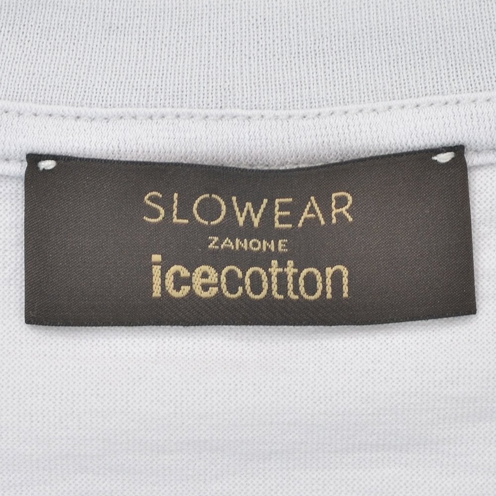 ザノーネZANONE半袖Tシャツメンズクルーネックカットソーアイスコットンicecottonアイスグレークレープ織りスリムフィット815214-ZG380ショートスリーブ国内正規品でらでら公式ブランド