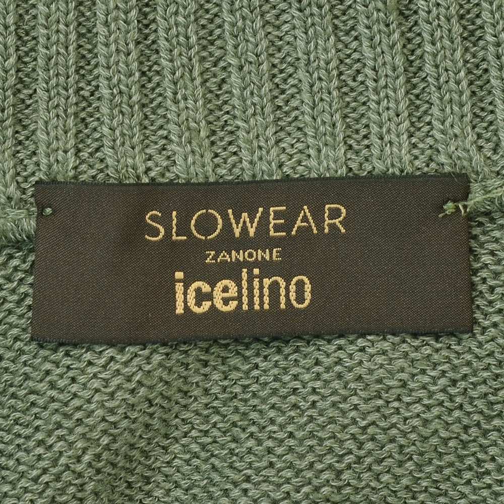 ザノーネZANONEスタンドネックニットカーディガンメンズニットブルゾンCHIOTOキョートリネンコットン7ゲージオリーブミドルゲージスリムフィット810150-Z1337国内正規品でらでら公式ブランド