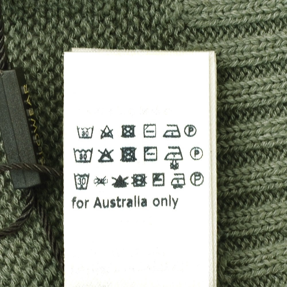 ザノーネZANONEスタンドネックニットカーディガンメンズニットブルゾンCHIOTOキョートリネンコットン7ゲージオリーブミドルゲージスリムフィット810150-Z1337国内正規品でらでら公式ブランド