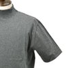 エラシオELACIOモックネック半袖Tシャツメンズショートスリーブカットソーコットンスムースジャージーチャコール無地デザインレギュラーシルエット国内正規品でらでら公式ブランド