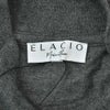 エラシオELACIOモックネック半袖Tシャツメンズショートスリーブカットソーコットンスムースジャージーチャコール無地デザインレギュラーシルエット国内正規品でらでら公式ブランド