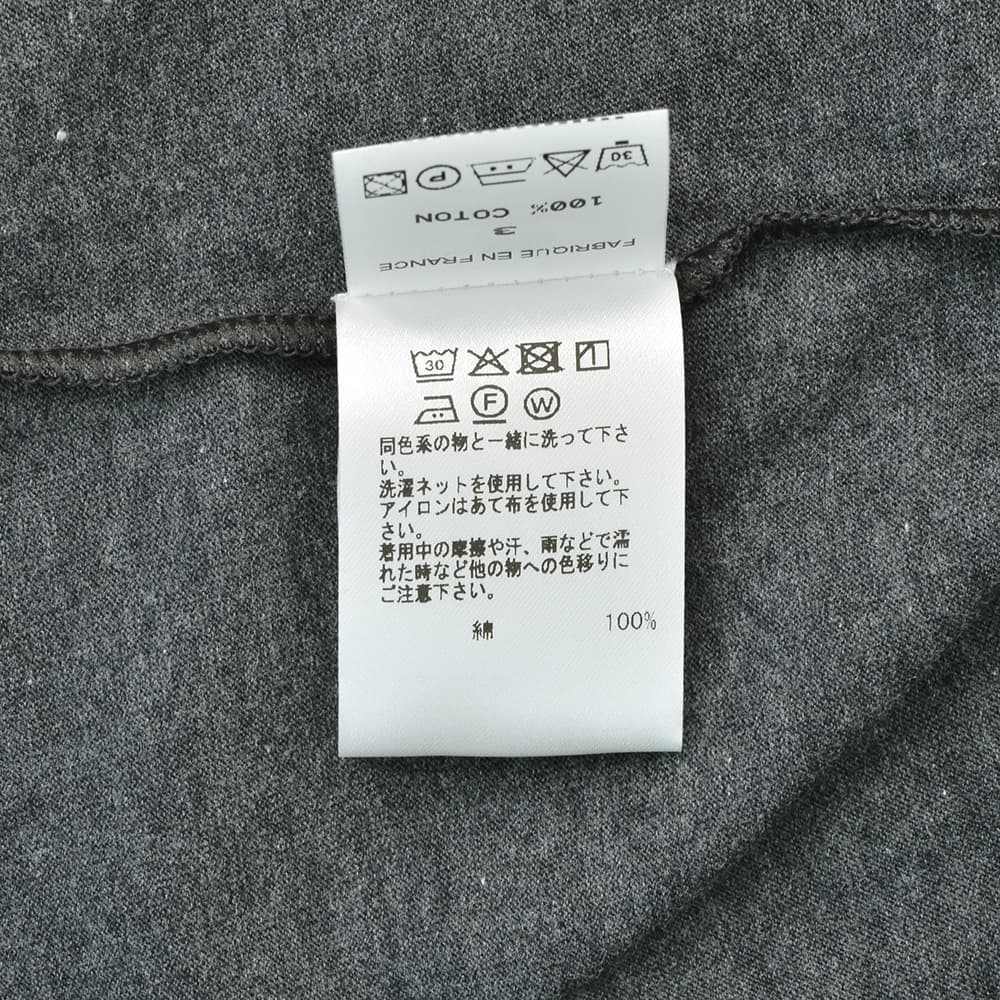 エラシオELACIOモックネック半袖Tシャツメンズショートスリーブカットソーコットンスムースジャージーチャコール無地デザインレギュラーシルエット国内正規品でらでら公式ブランド