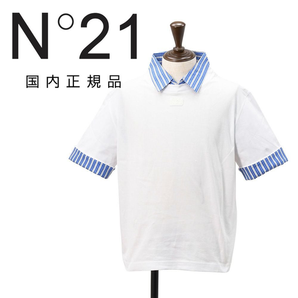 ヌメロ ヴェントゥーノ N°21 長袖Tシャツ メンズ クルーネック