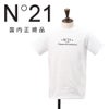 ヌメロヴェントゥーノN°21半袖TシャツメンズクルーネックカットソーF051-6328コットンジャージーホワイト白ブランドロゴプリントレギュラーフィット国内正規品でらでら公式ブランド