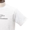 ヌメロヴェントゥーノN°21半袖TシャツメンズクルーネックカットソーF051-6328コットンジャージーホワイト白ブランドロゴプリントレギュラーフィット国内正規品でらでら公式ブランド