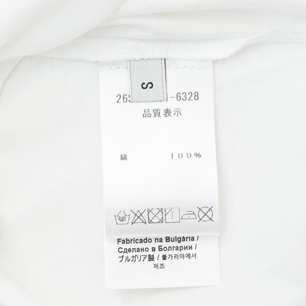 ヌメロヴェントゥーノN°21半袖TシャツメンズクルーネックカットソーF051-6328コットンジャージーホワイト白ブランドロゴプリントレギュラーフィット国内正規品でらでら公式ブランド